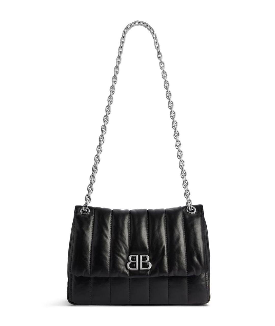 BALENCIAGA Черная кожаная сумка через плечо, фото 9