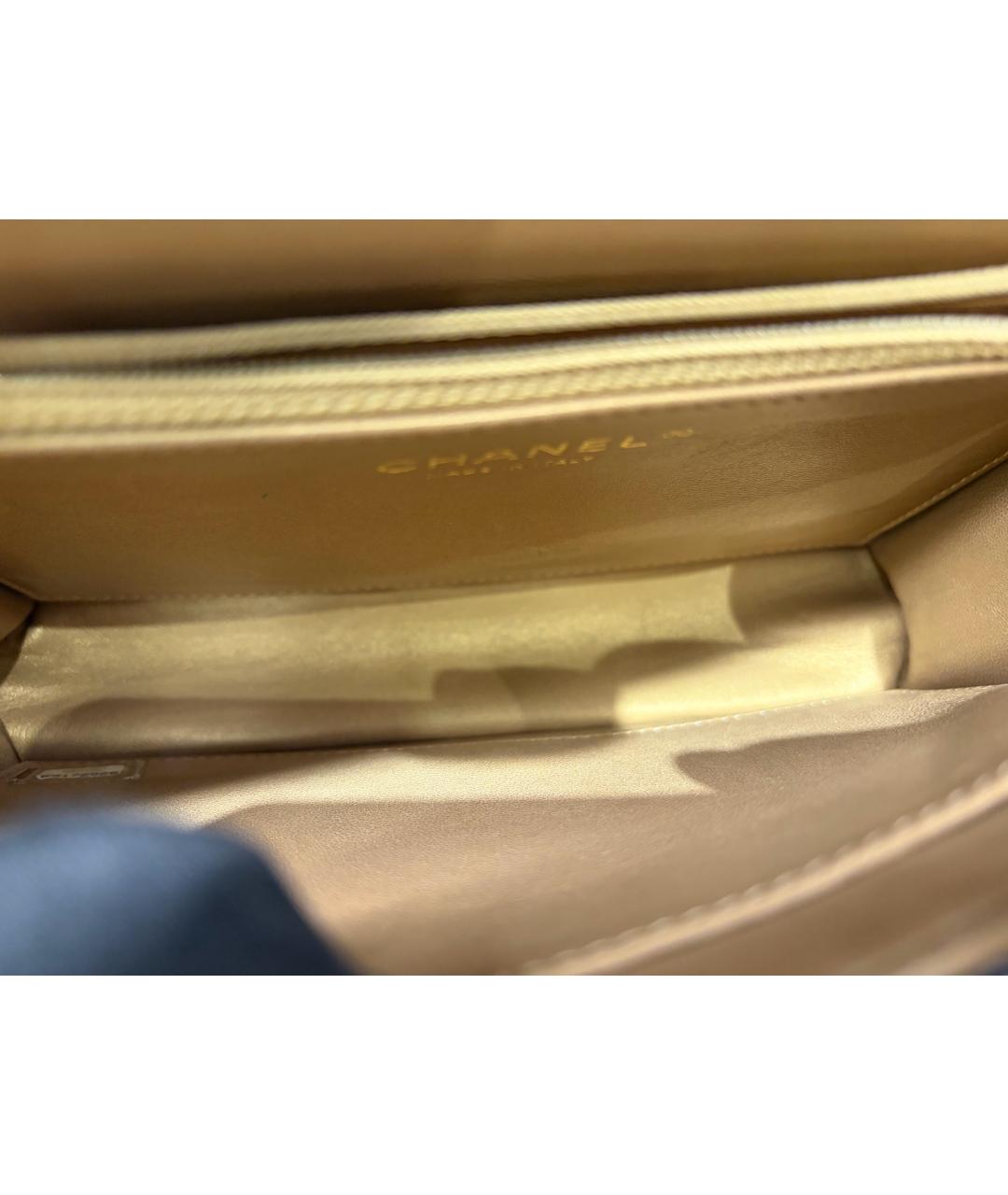 CHANEL Черная кожаная сумка через плечо, фото 8