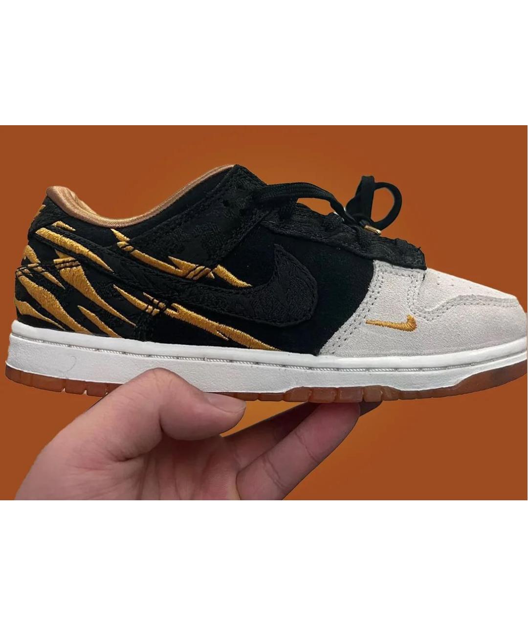 NIKE Оранжевое замшевые кеды, фото 2