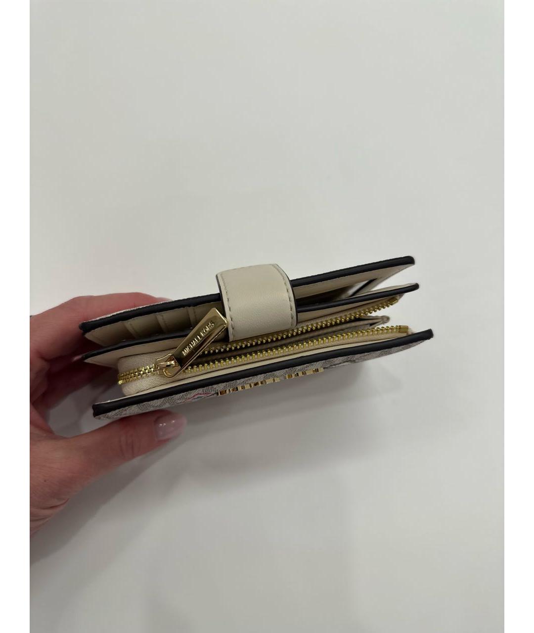 MICHAEL KORS Бежевый кошелек, фото 3