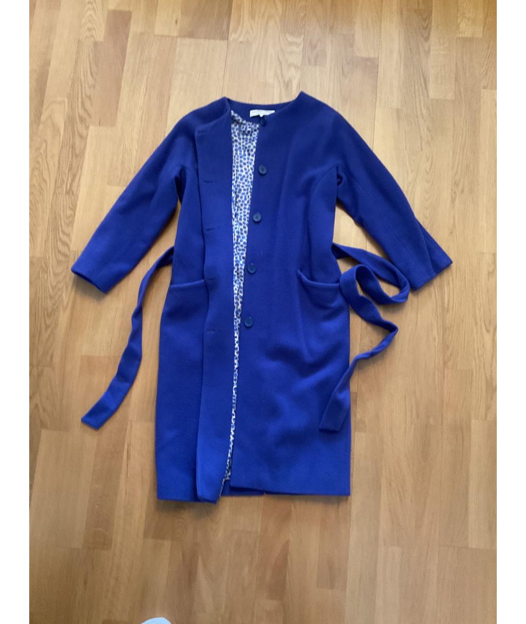 ALEXANDER TEREKHOV Синее шерстяное пальто, фото 4