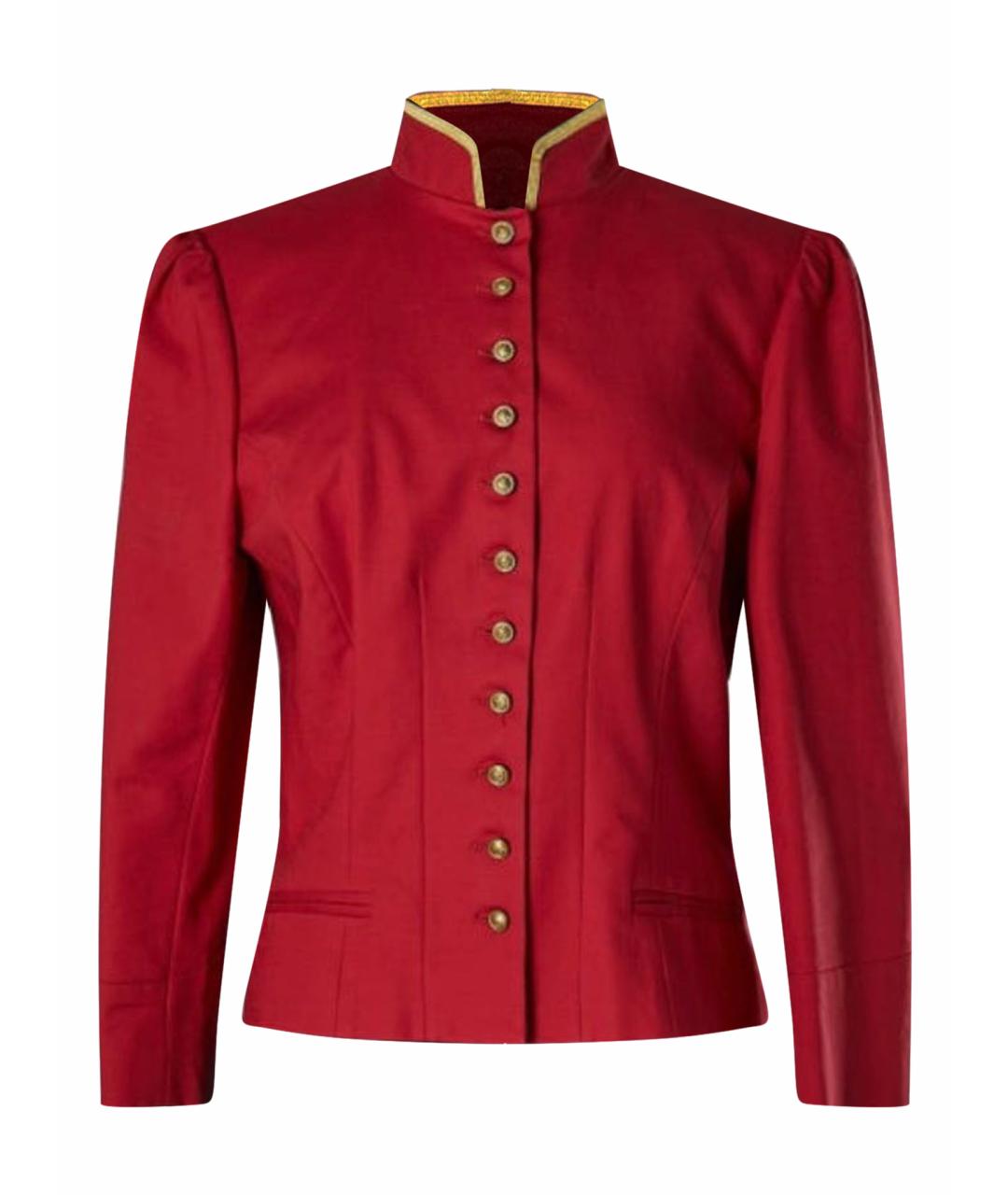 RALPH LAUREN Красный шерстяной жакет/пиджак, фото 1