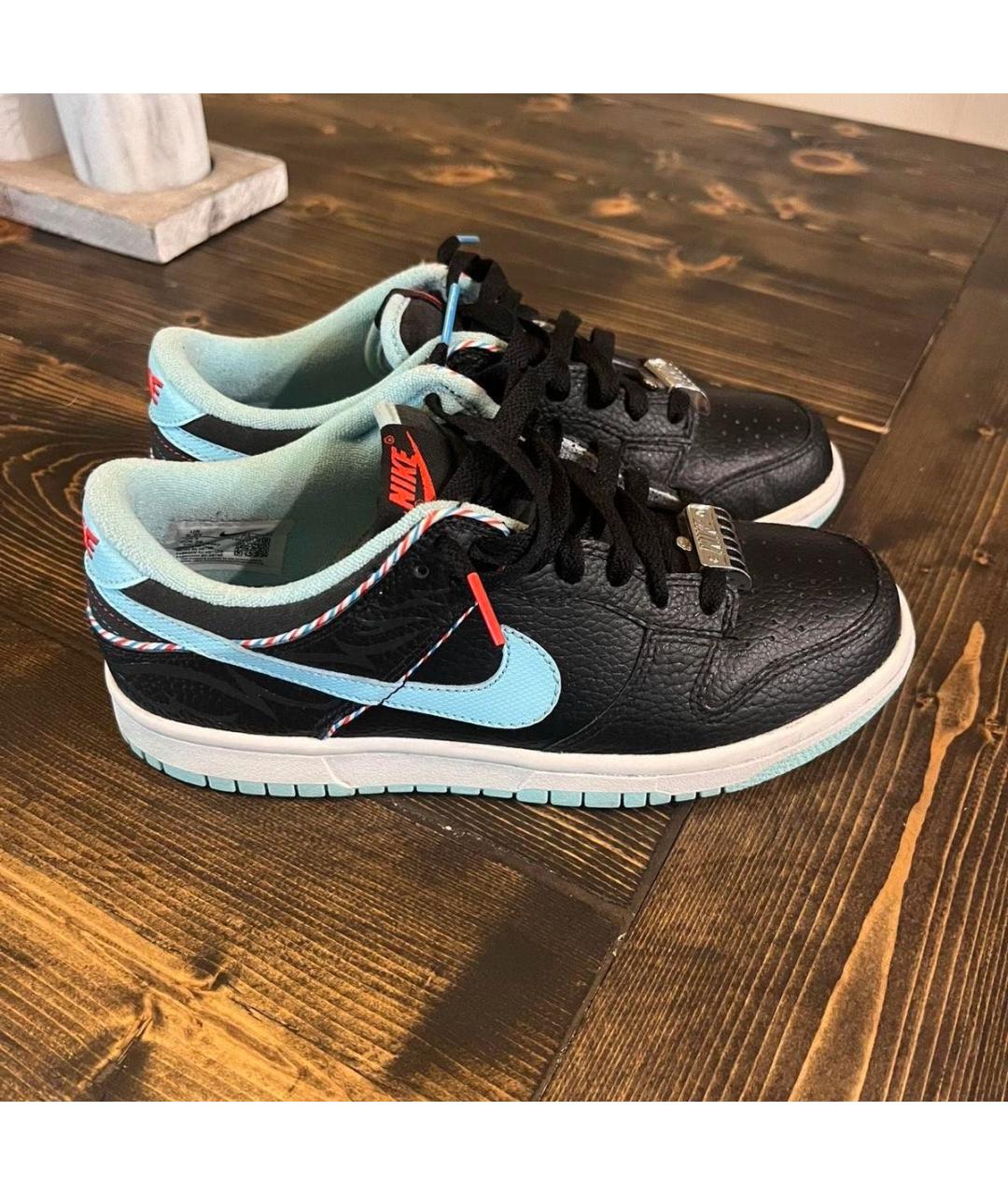 NIKE Черные кожаные кеды, фото 2