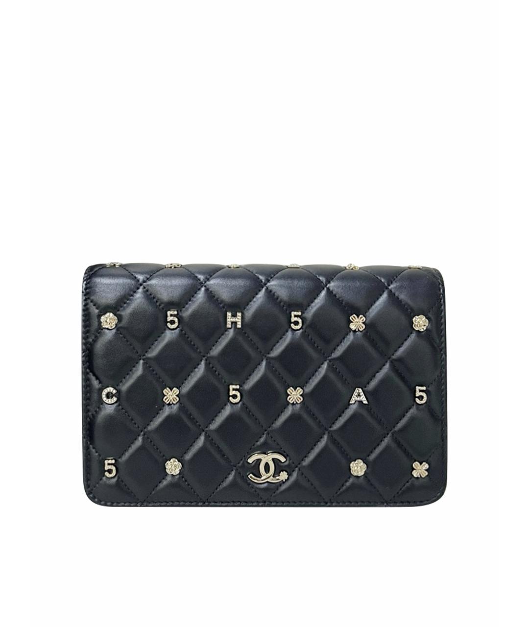 CHANEL Черная кожаная сумка через плечо, фото 1