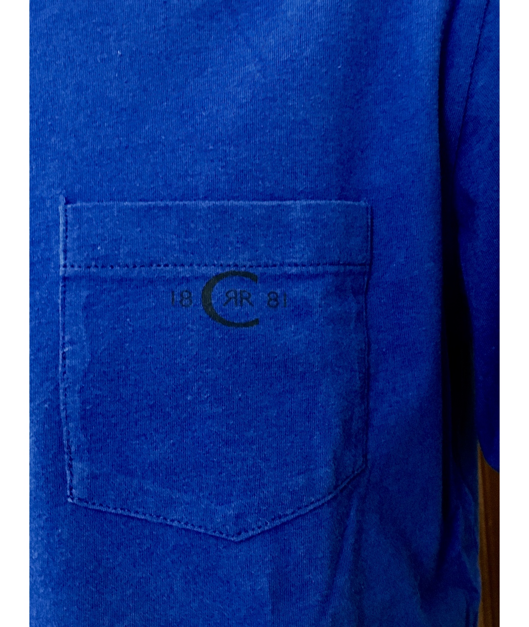 CERRUTI 1881 Синяя хлопковая футболка, фото 4
