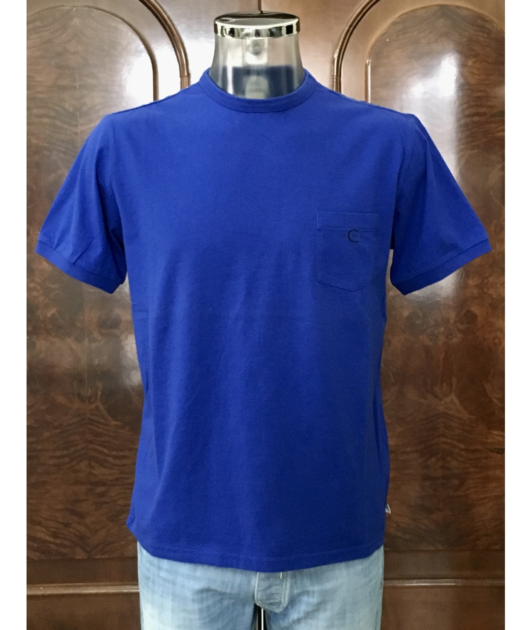 CERRUTI 1881 Синяя хлопковая футболка, фото 7