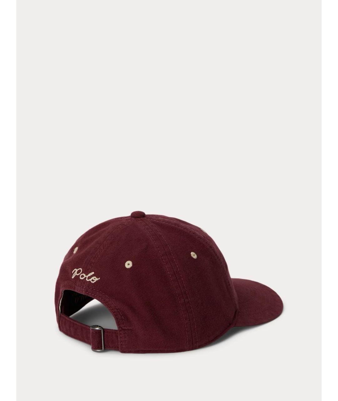 POLO RALPH LAUREN Бордовая кепка/бейсболка, фото 6
