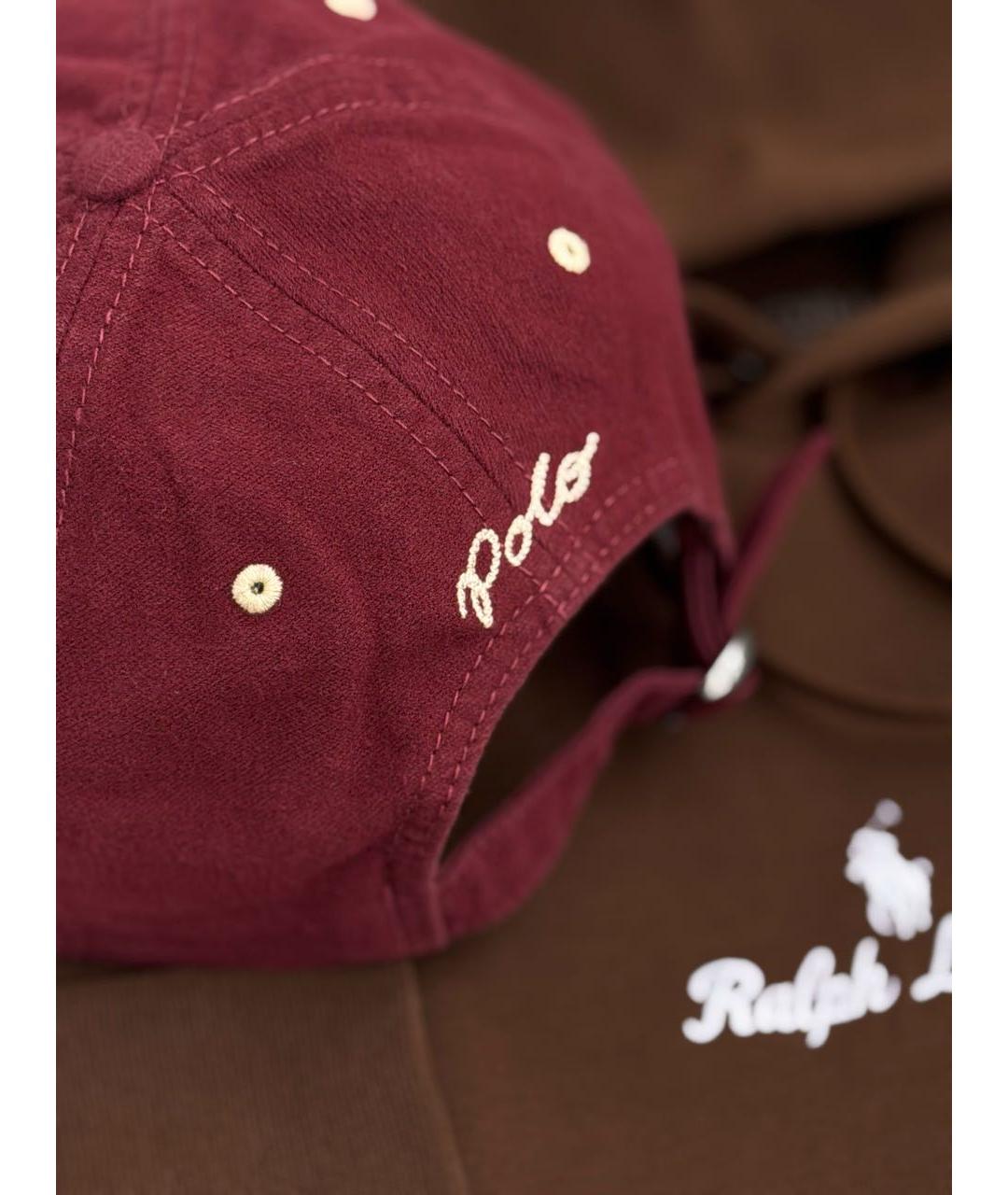 POLO RALPH LAUREN Бордовая кепка/бейсболка, фото 3