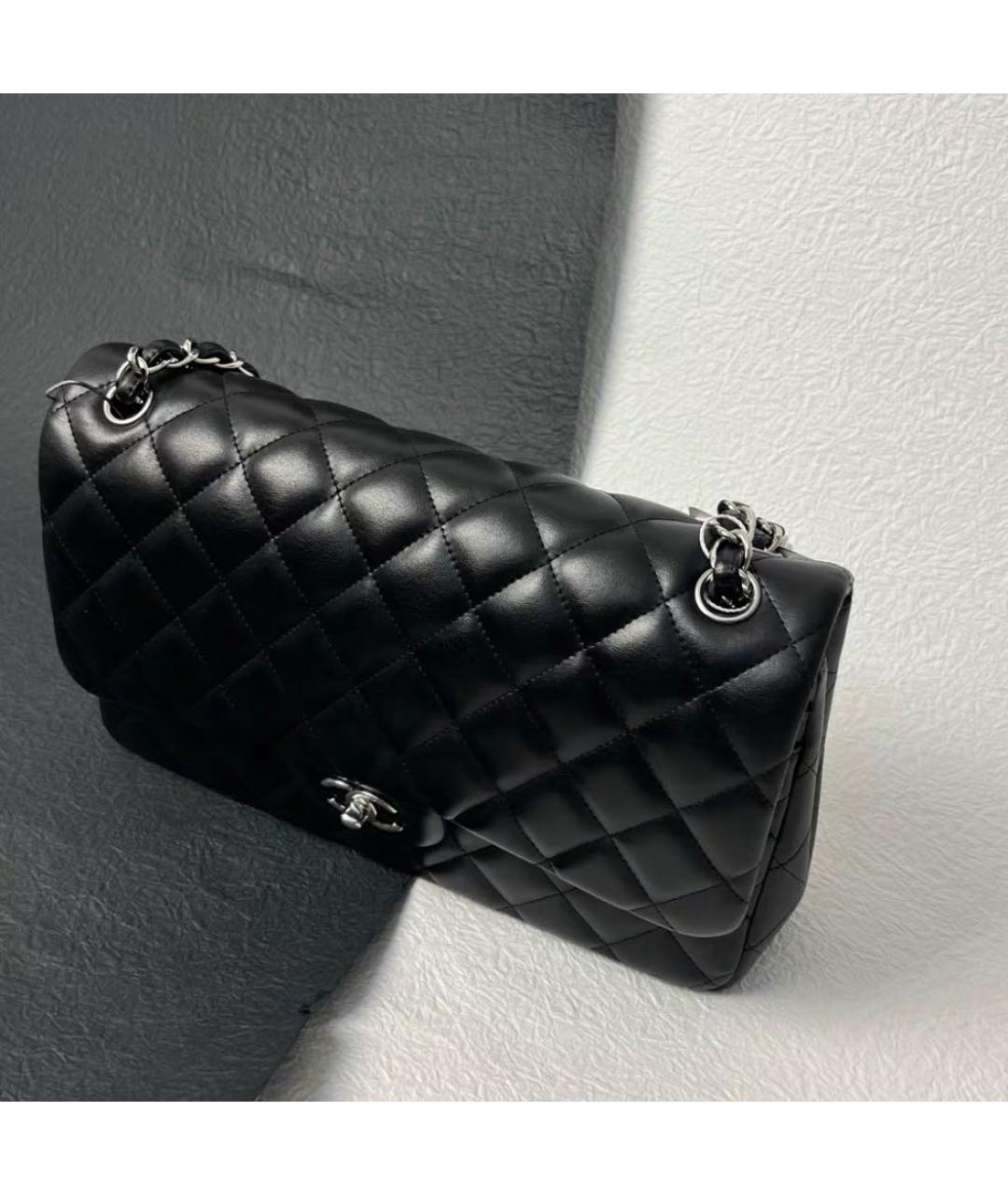 CHANEL Черная кожаная сумка через плечо, фото 2