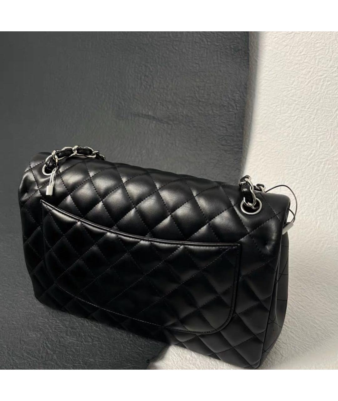 CHANEL Черная кожаная сумка через плечо, фото 4