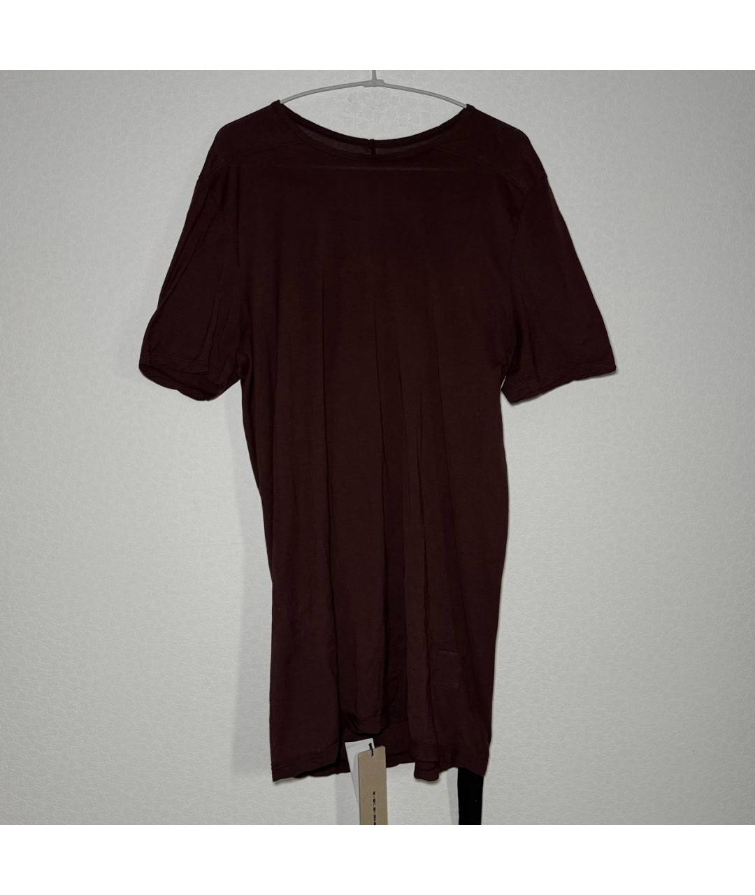 RICK OWENS DRKSHDW Бордовая футболка, фото 9