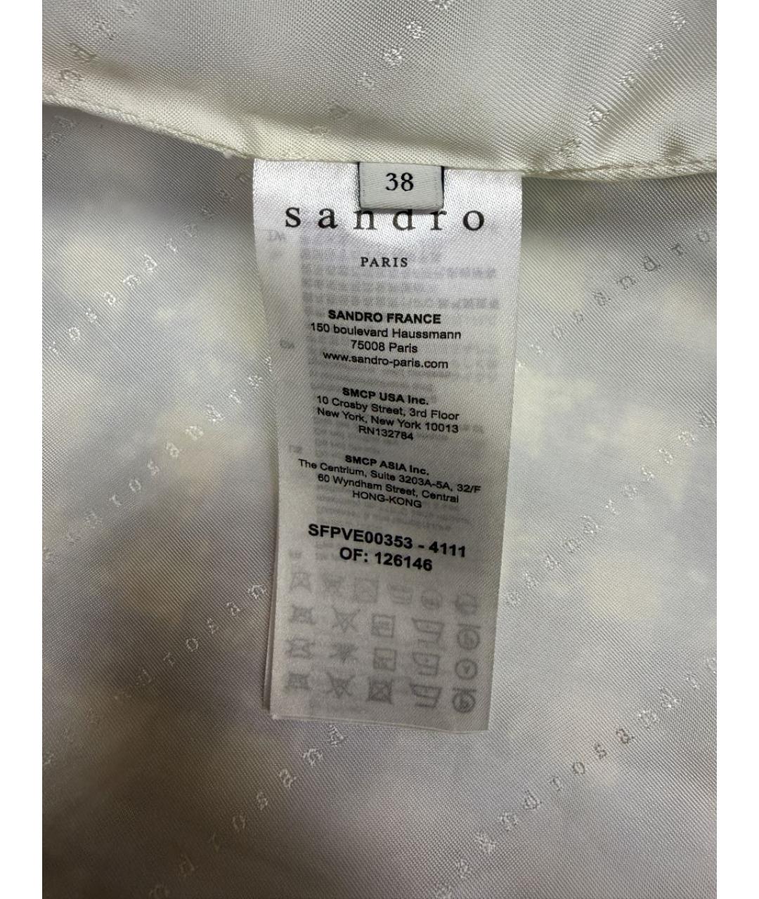 SANDRO Голубой жакет/пиджак, фото 5