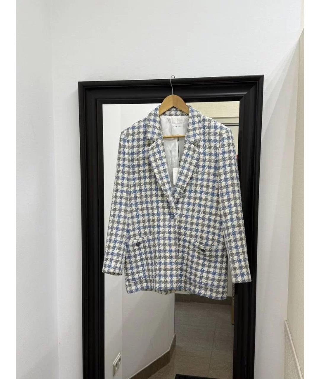 SANDRO Голубой жакет/пиджак, фото 9