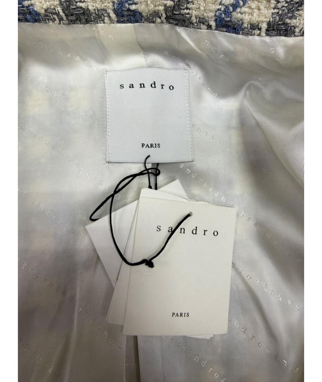 SANDRO Голубой жакет/пиджак, фото 4