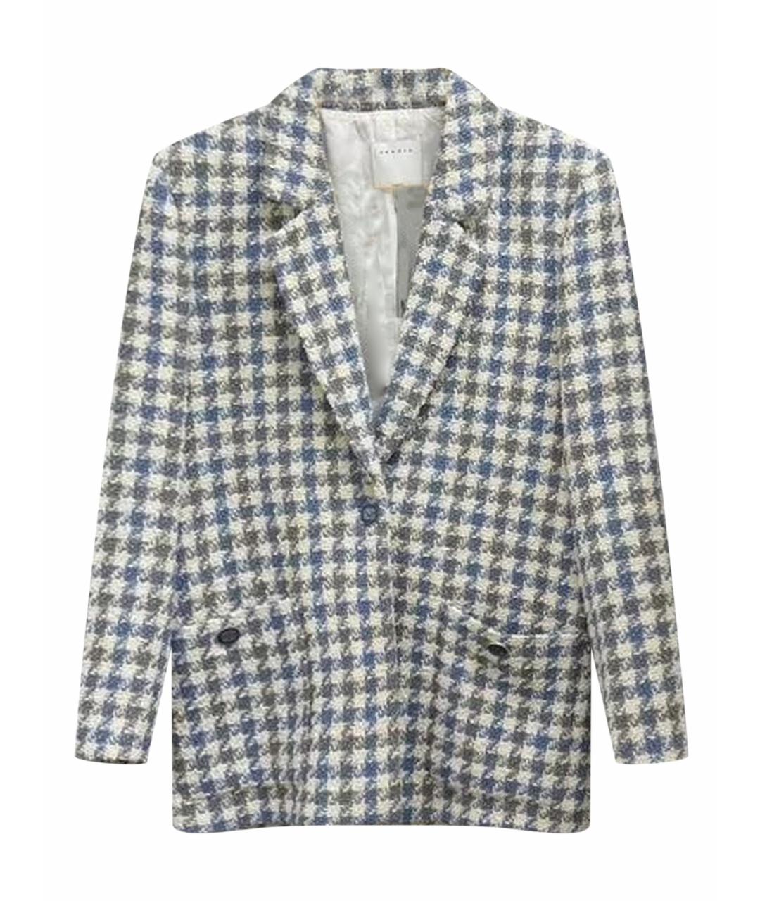 SANDRO Голубой жакет/пиджак, фото 1