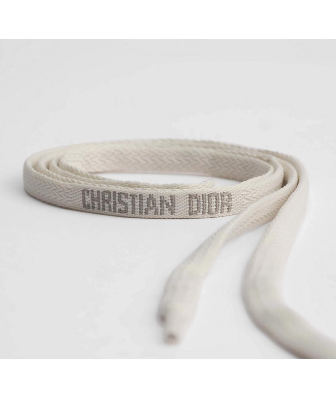 CHRISTIAN DIOR Серые текстильные кеды, фото 3