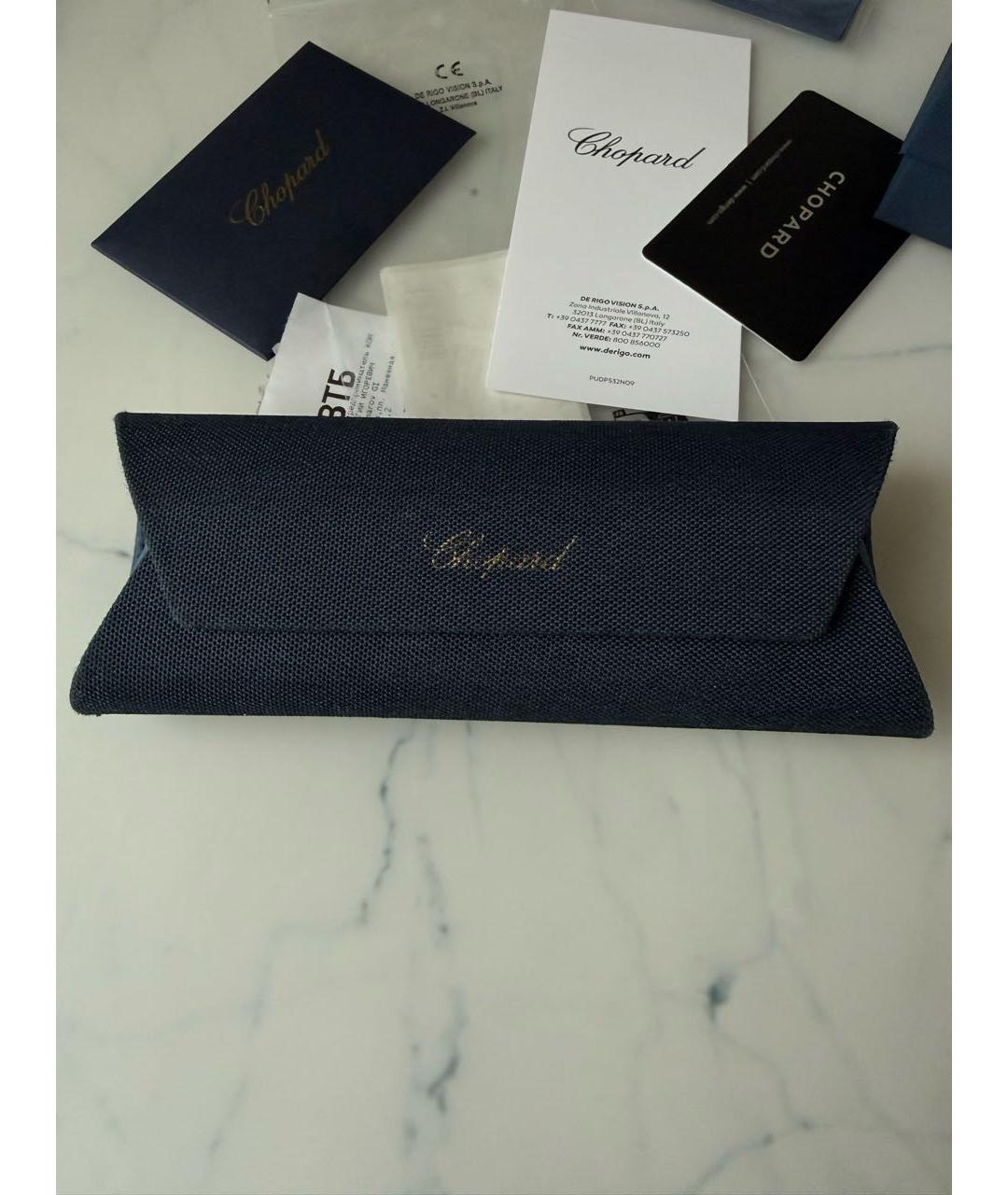 CHOPARD Черные металлические солнцезащитные очки, фото 6