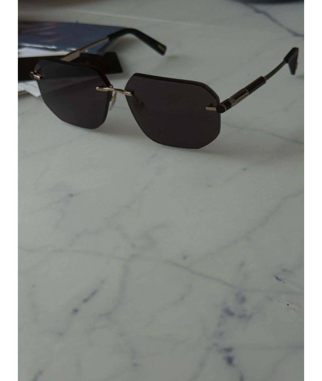 CHOPARD Черные металлические солнцезащитные очки, фото 7