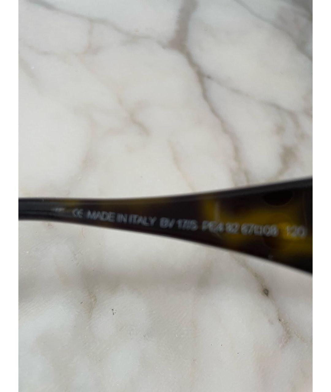 BOTTEGA VENETA Коричневые пластиковые солнцезащитные очки, фото 7