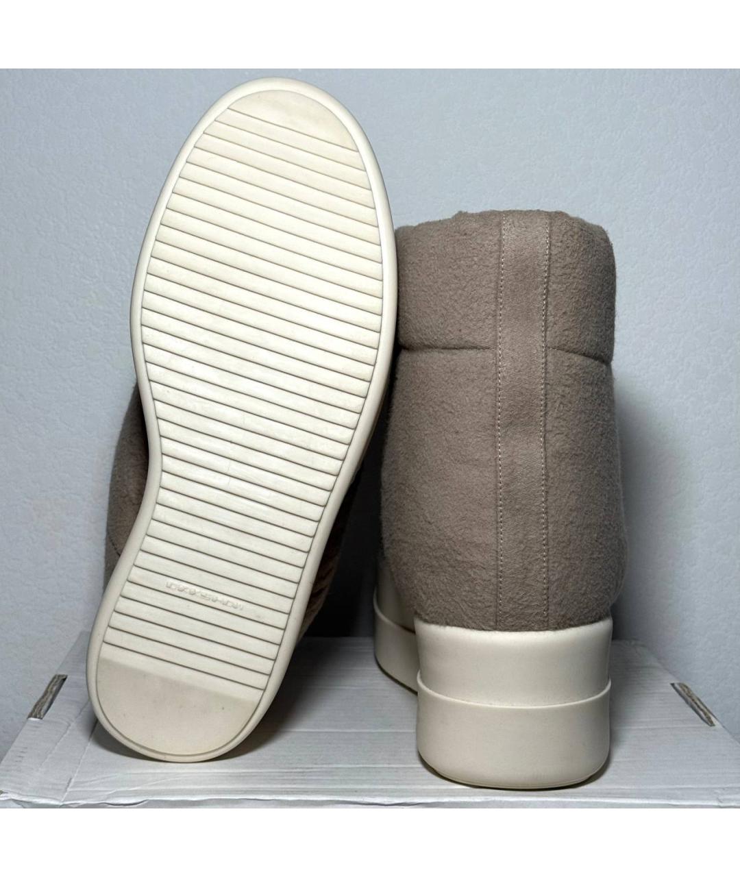 RICK OWENS DRKSHDW Бежевые высокие ботинки, фото 6