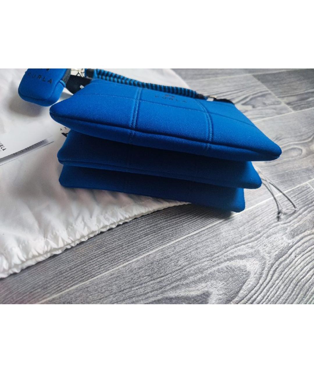 FURLA Синяя сумка с короткими ручками, фото 6