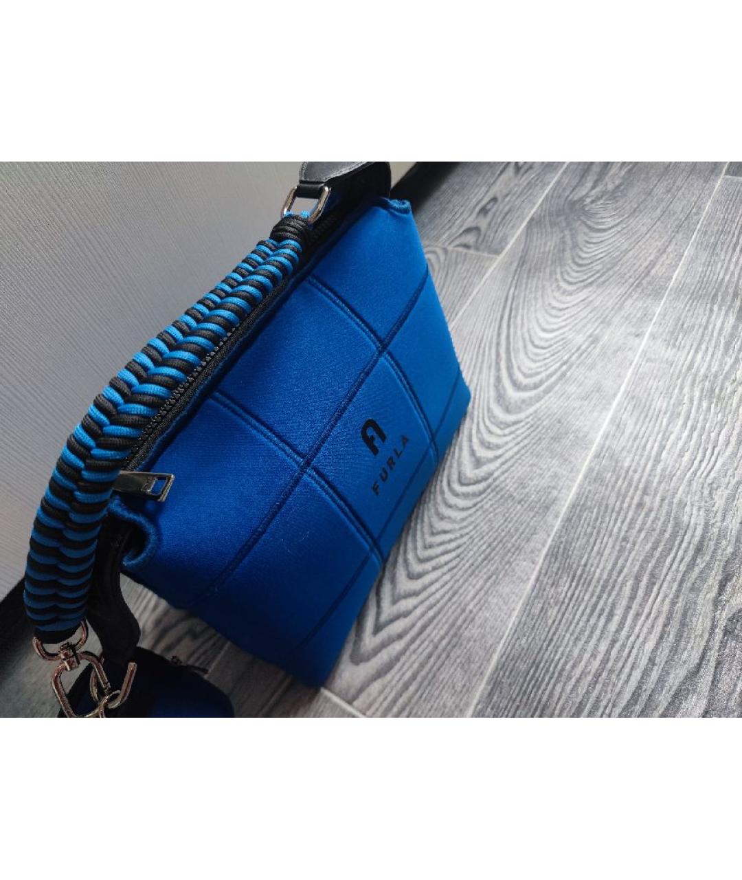 FURLA Синяя сумка с короткими ручками, фото 3