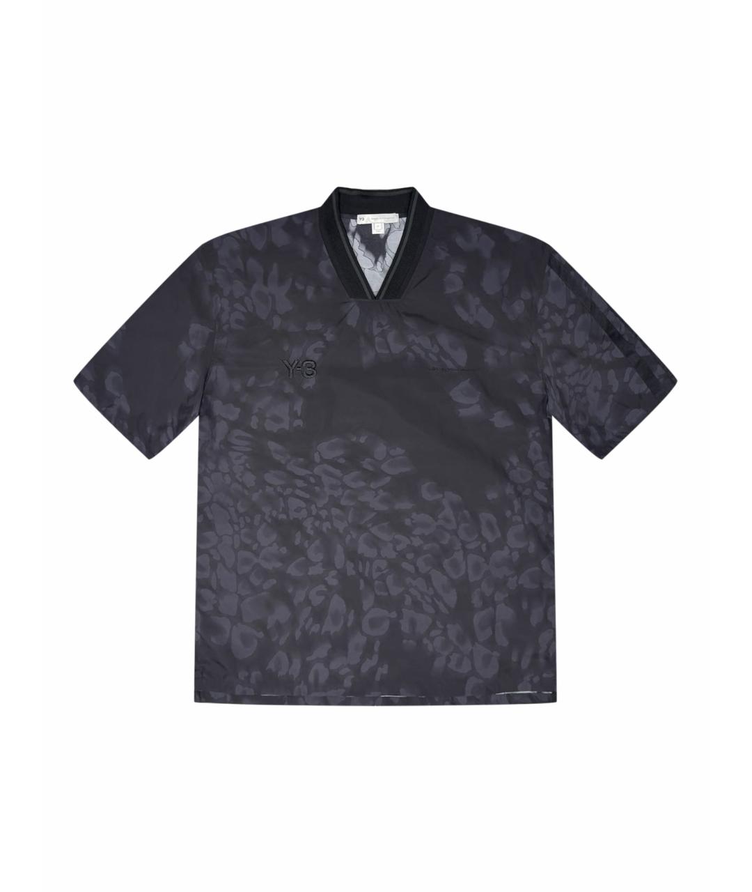 Y-3 Антрацитовая синтетическая футболка, фото 1