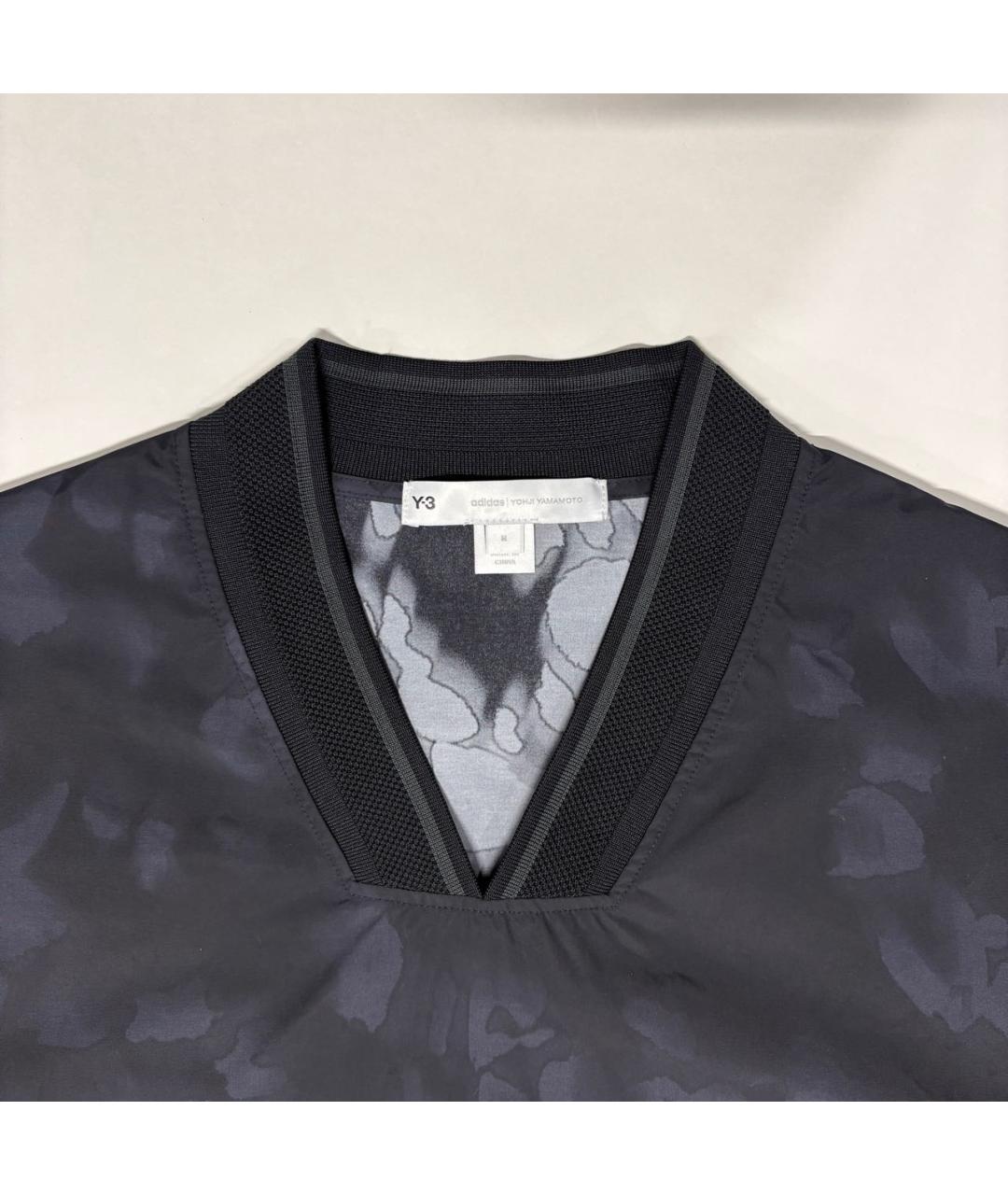 Y-3 Антрацитовая синтетическая футболка, фото 6