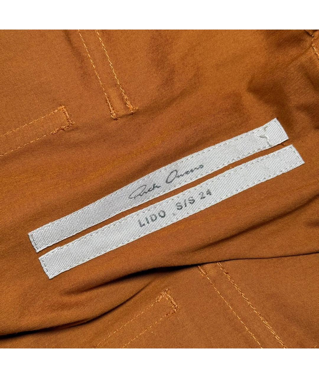 RICK OWENS Оранжевое шорты, фото 6