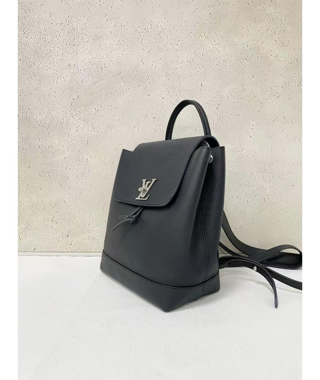 LOUIS VUITTON Черный кожаный рюкзак, фото 4