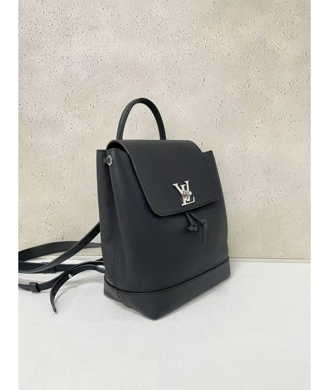 LOUIS VUITTON Черный кожаный рюкзак, фото 3