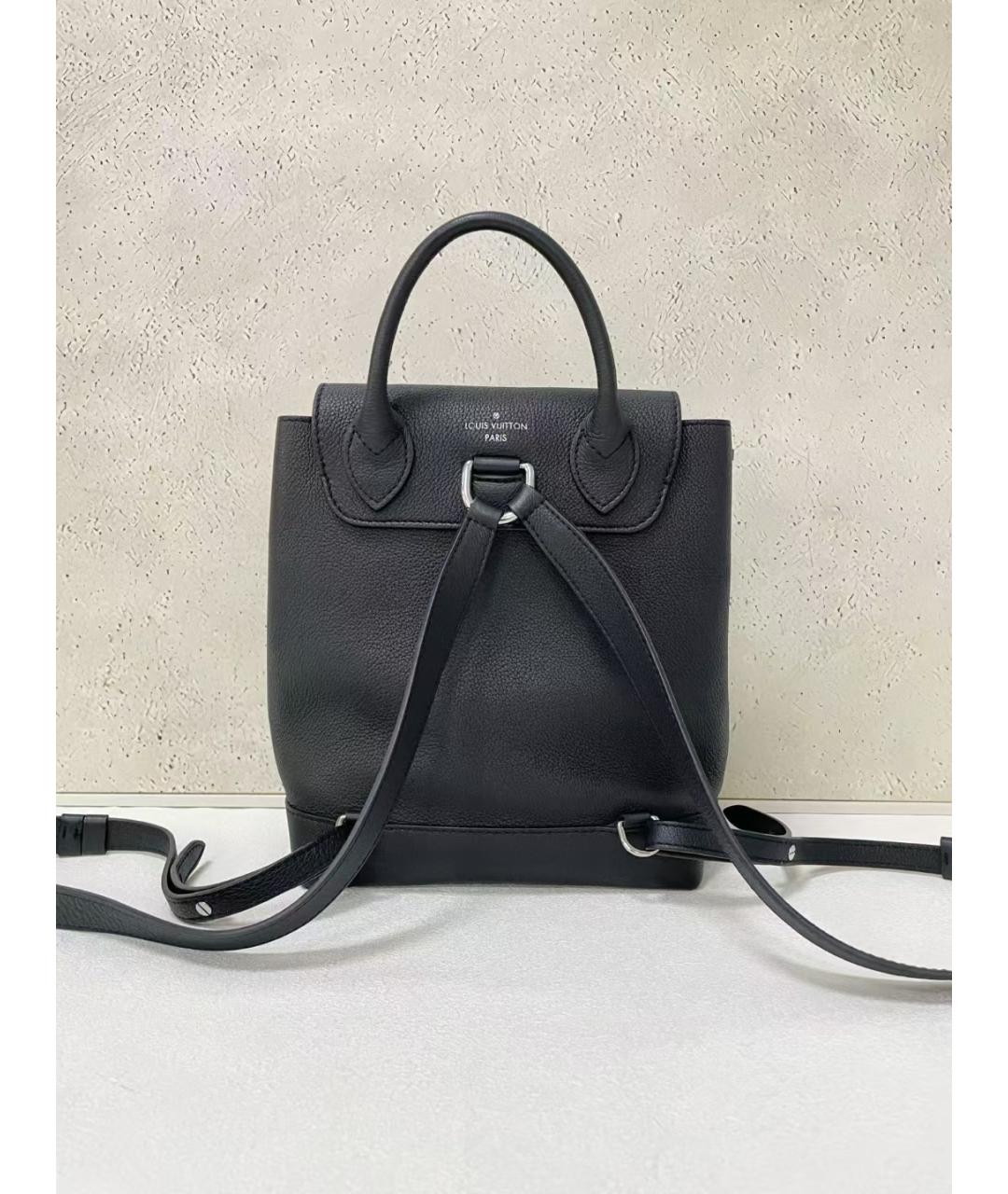 LOUIS VUITTON Черный кожаный рюкзак, фото 2