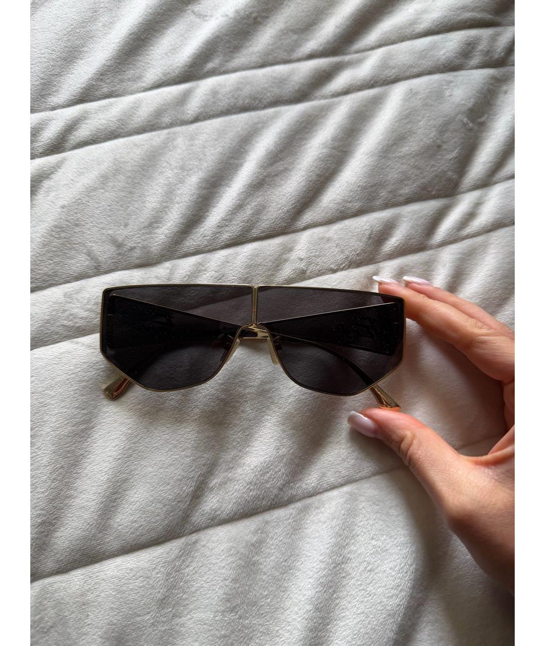 FENDI Черные металлические солнцезащитные очки, фото 3