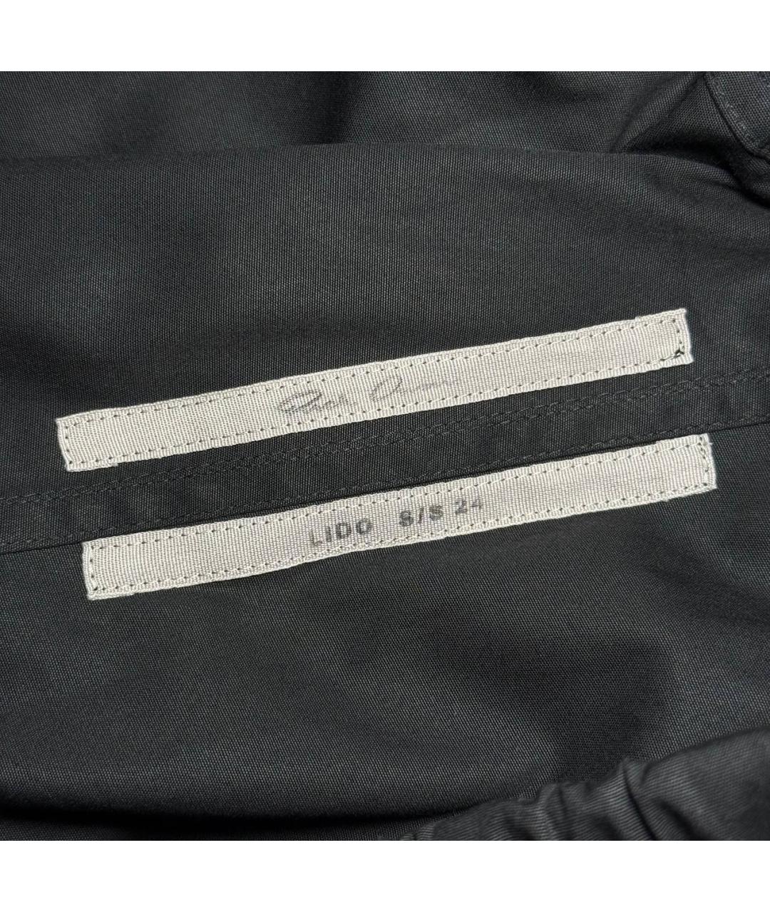 RICK OWENS Черные шорты, фото 8