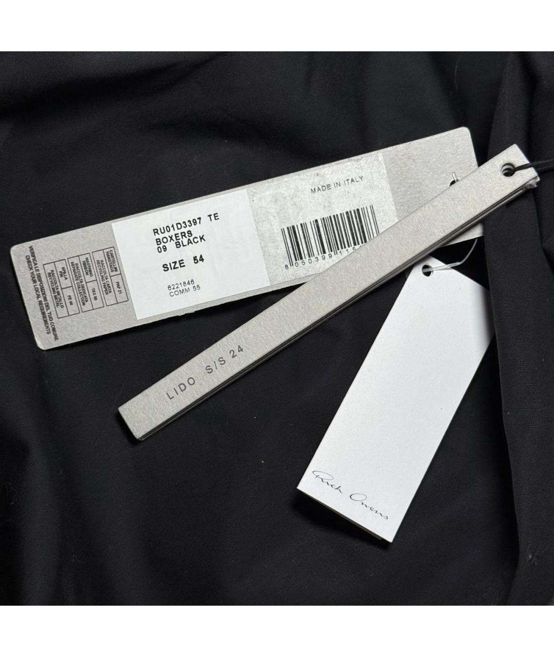 RICK OWENS Черные шорты, фото 7