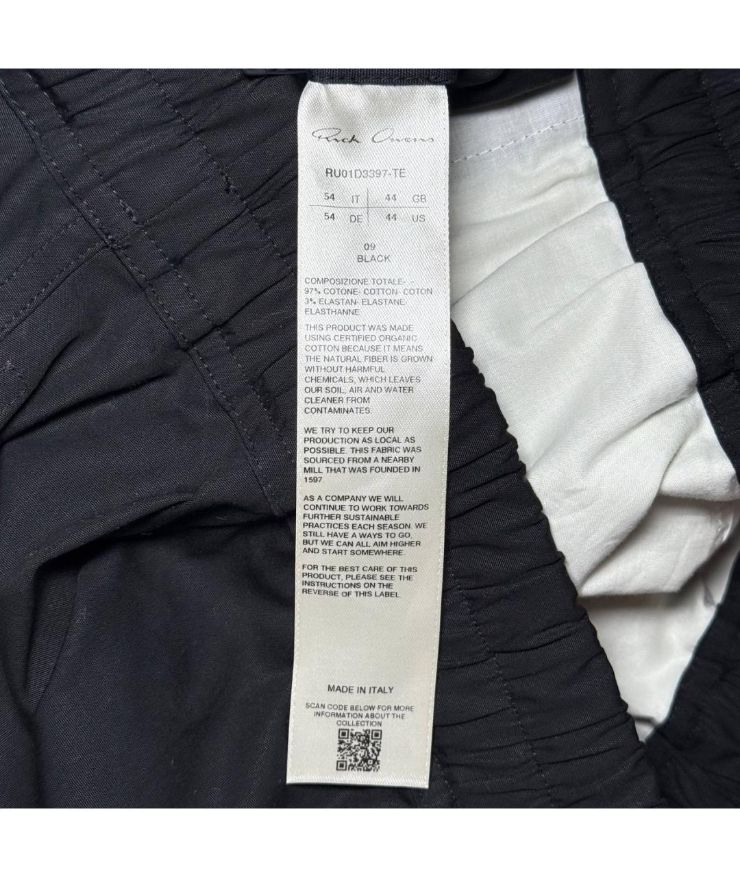 RICK OWENS Черные шорты, фото 6