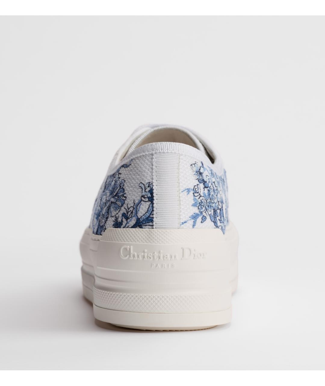 CHRISTIAN DIOR Голубые текстильные кеды, фото 3