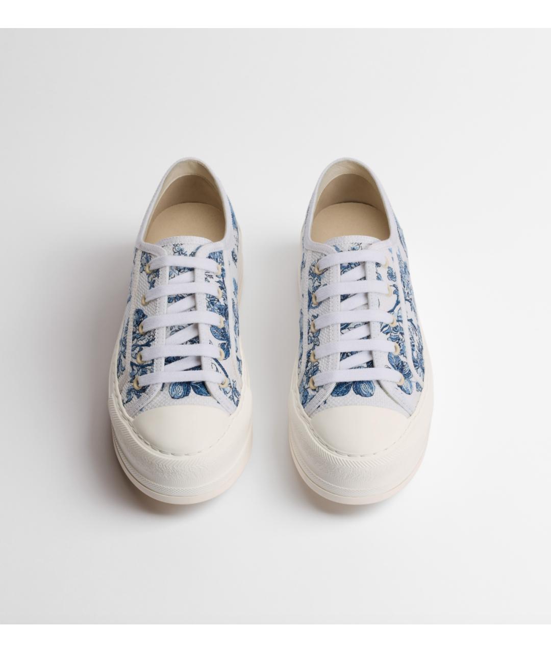 CHRISTIAN DIOR Голубые текстильные кеды, фото 2