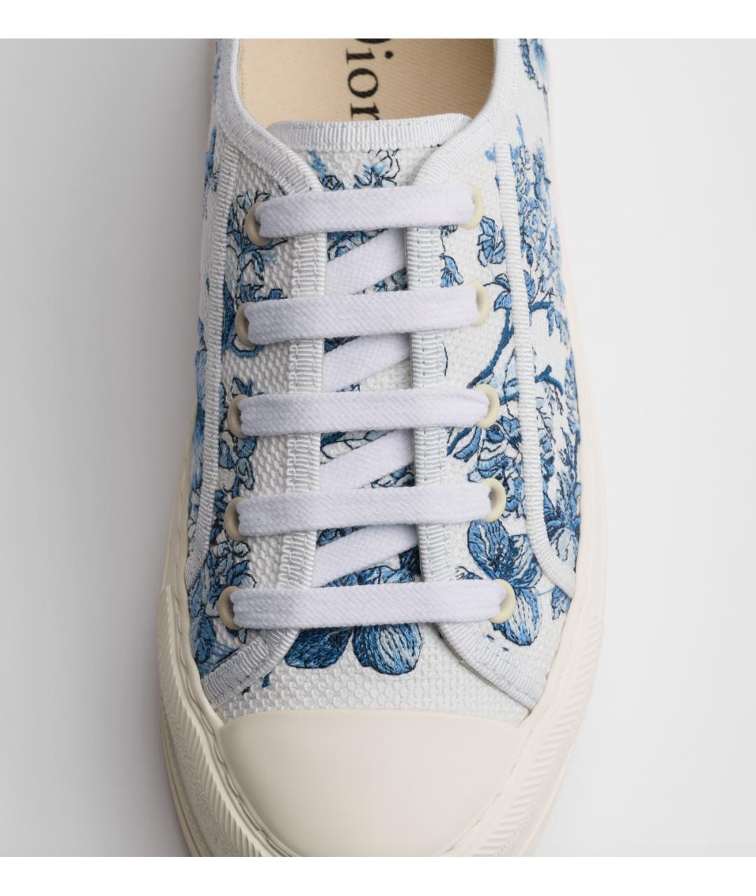 CHRISTIAN DIOR Голубые текстильные кеды, фото 4