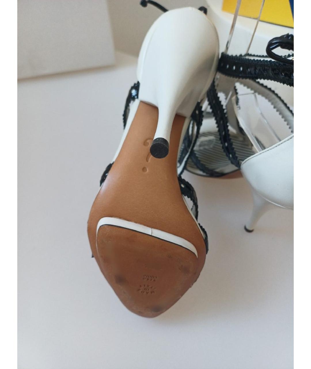 MOSCHINO Мульти кожаные босоножки, фото 7