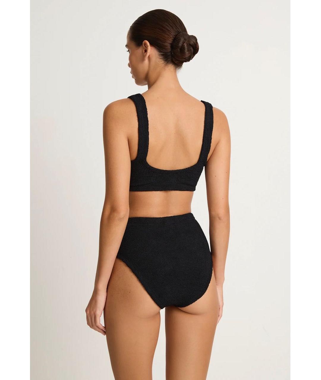 HUNZA G Черный полиамидовый купальник, фото 6