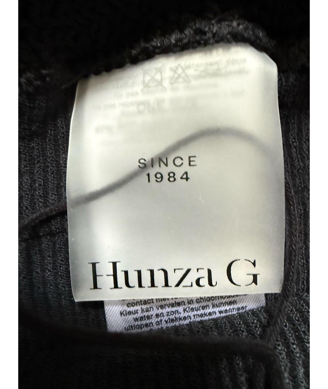 HUNZA G Черный полиамидовый купальник, фото 3