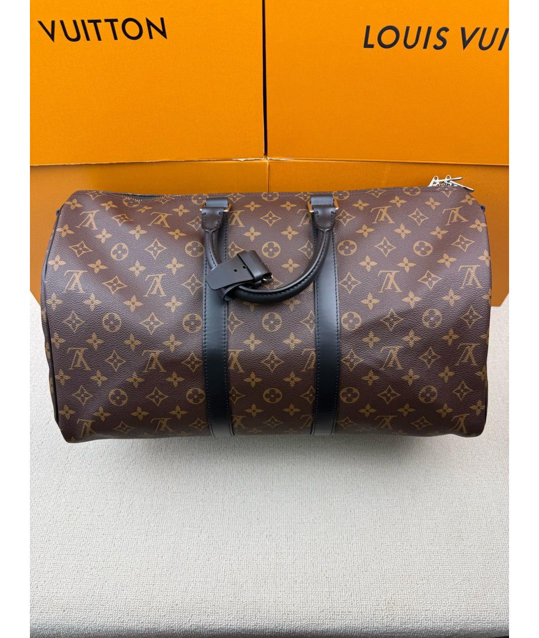LOUIS VUITTON Коричневая сумка с короткими ручками, фото 8