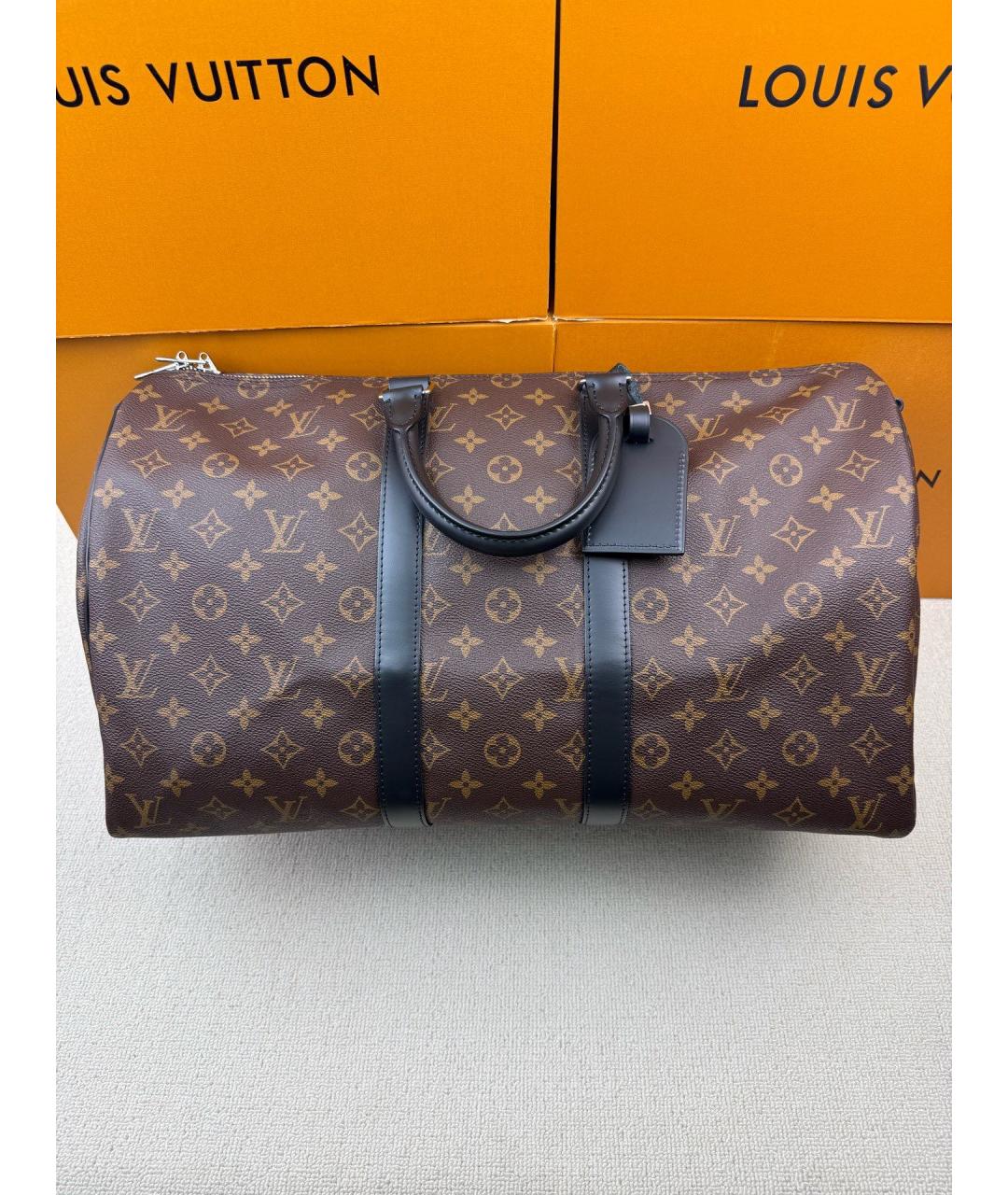 LOUIS VUITTON Коричневая сумка с короткими ручками, фото 2