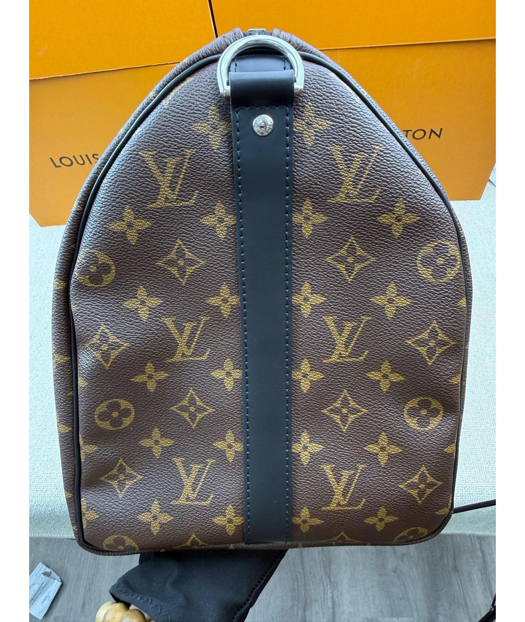 LOUIS VUITTON Коричневая сумка с короткими ручками, фото 4