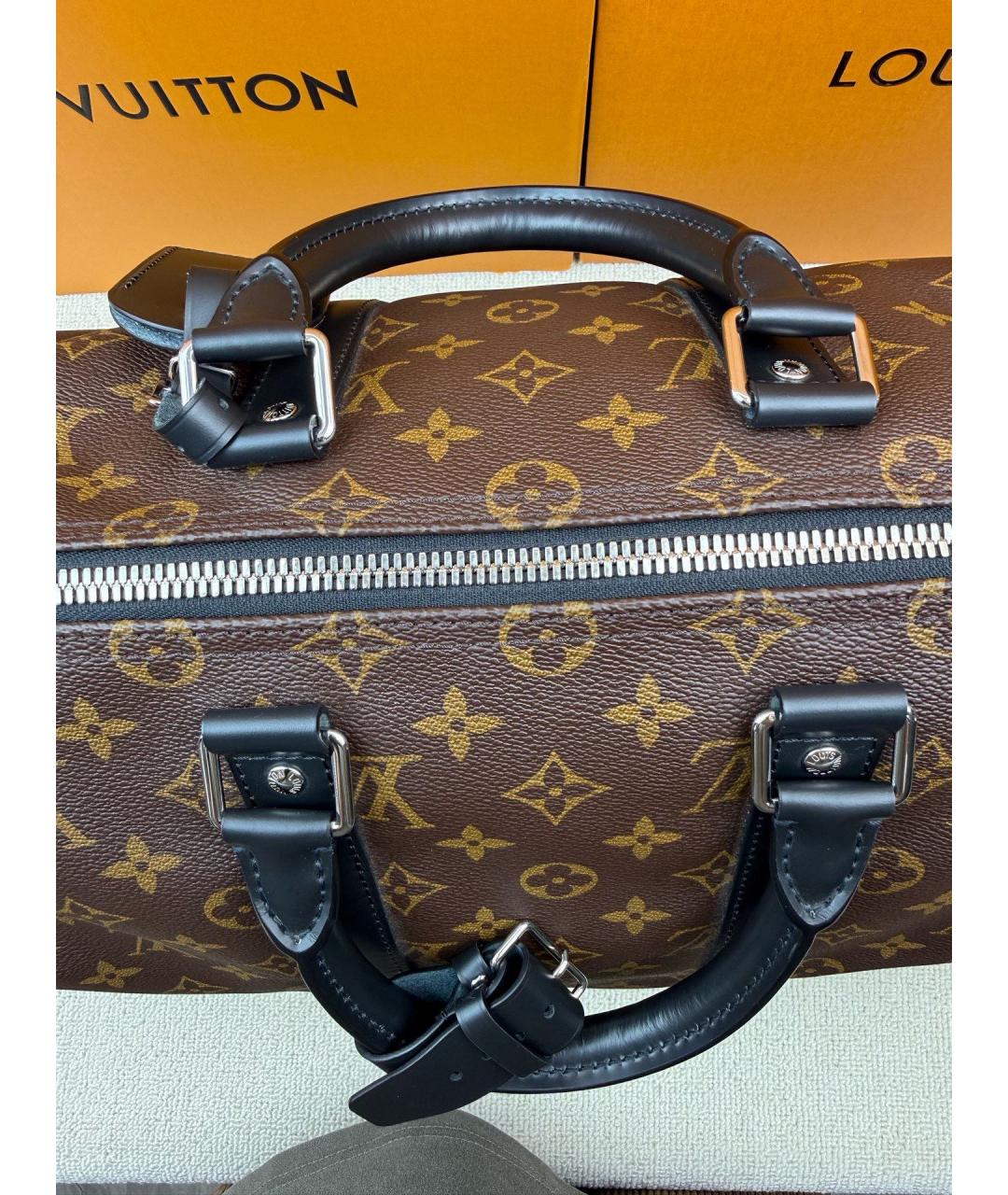 LOUIS VUITTON Коричневая сумка с короткими ручками, фото 5