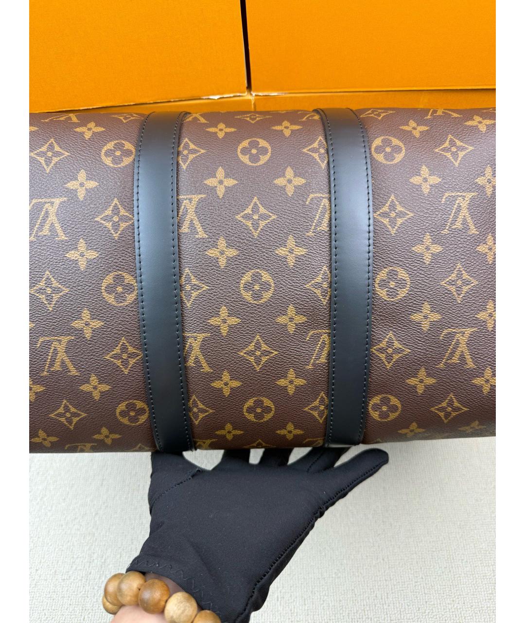 LOUIS VUITTON Коричневая сумка с короткими ручками, фото 6