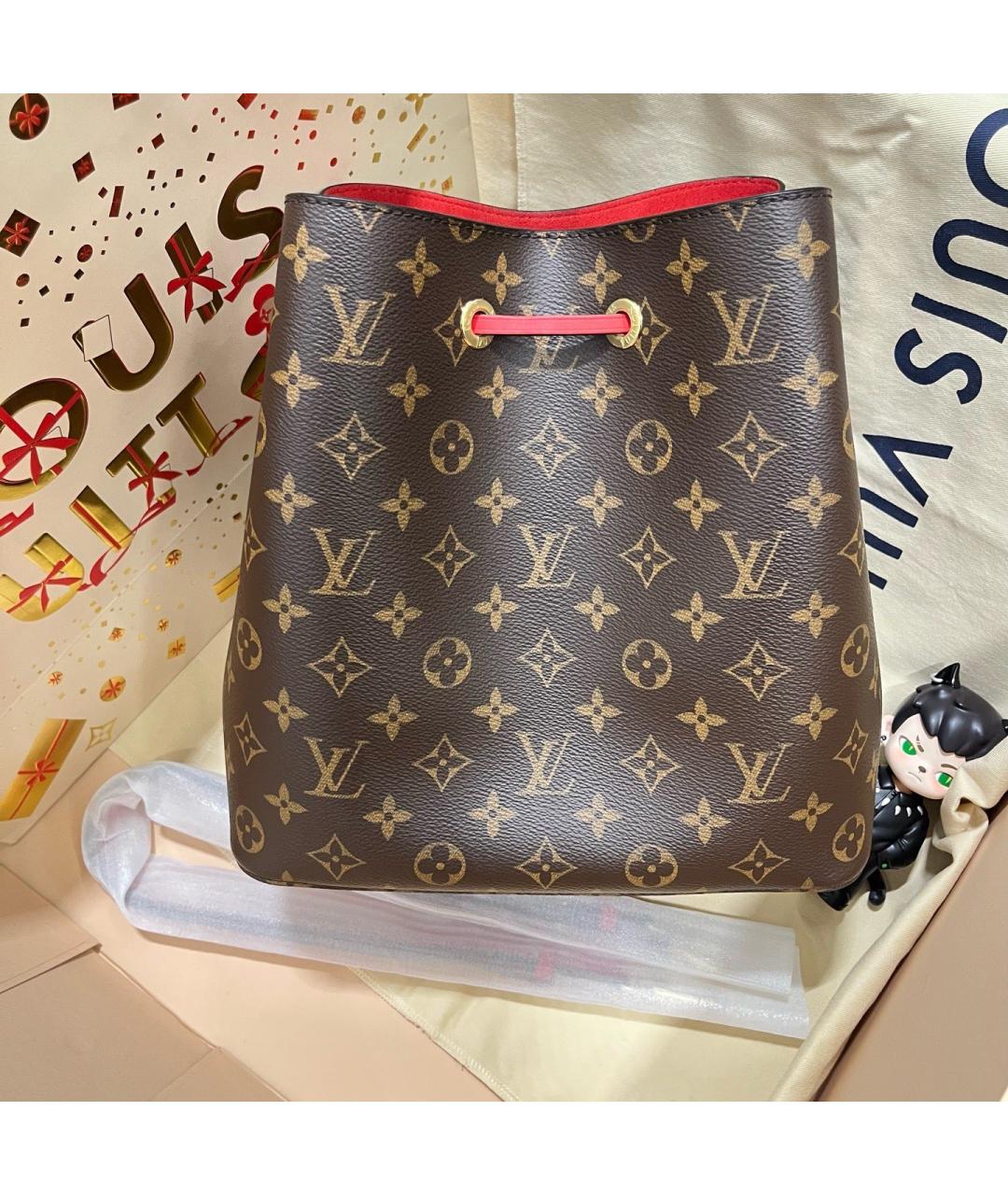 LOUIS VUITTON Коричневая сумка тоут, фото 4