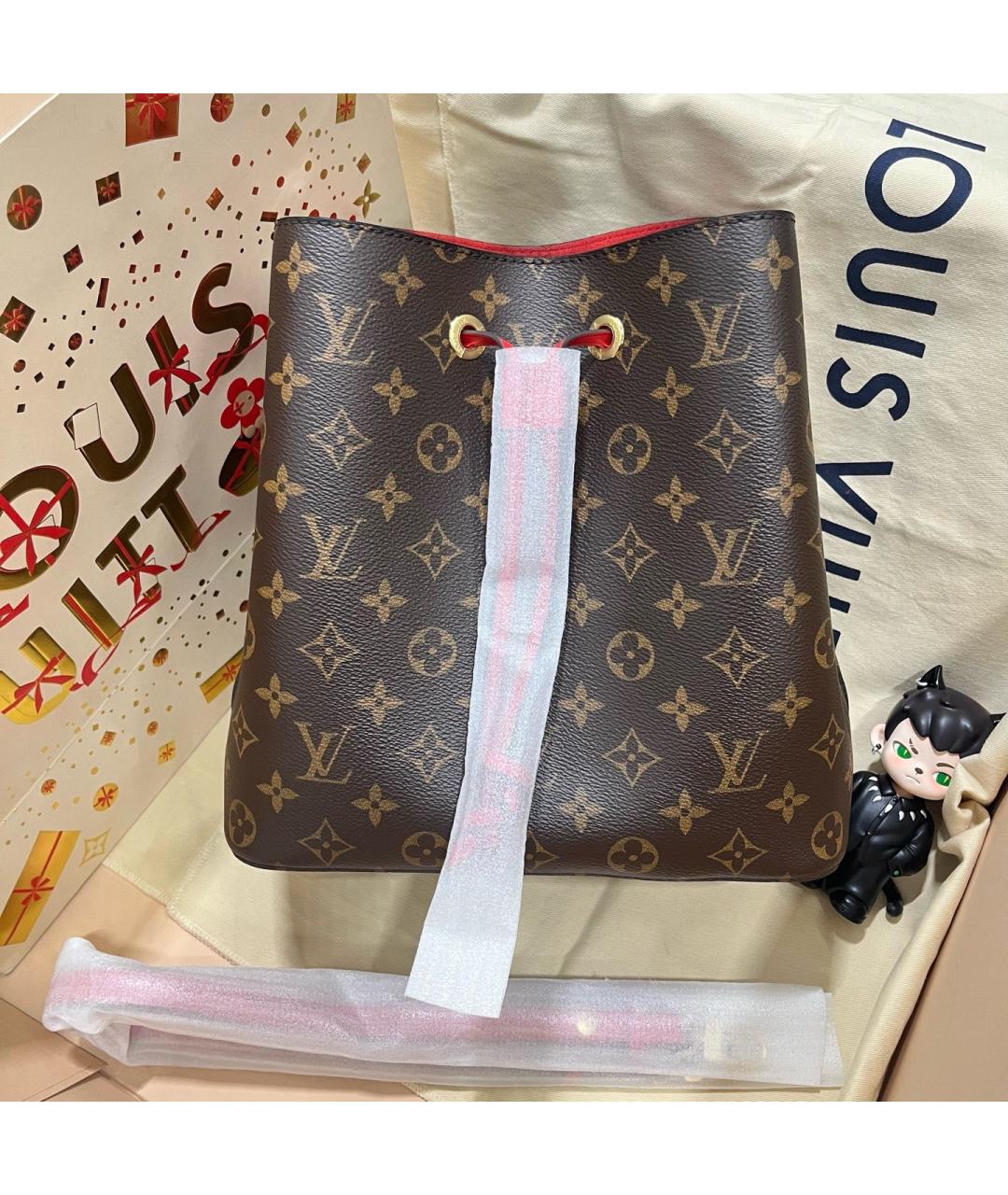 LOUIS VUITTON Коричневая сумка тоут, фото 7