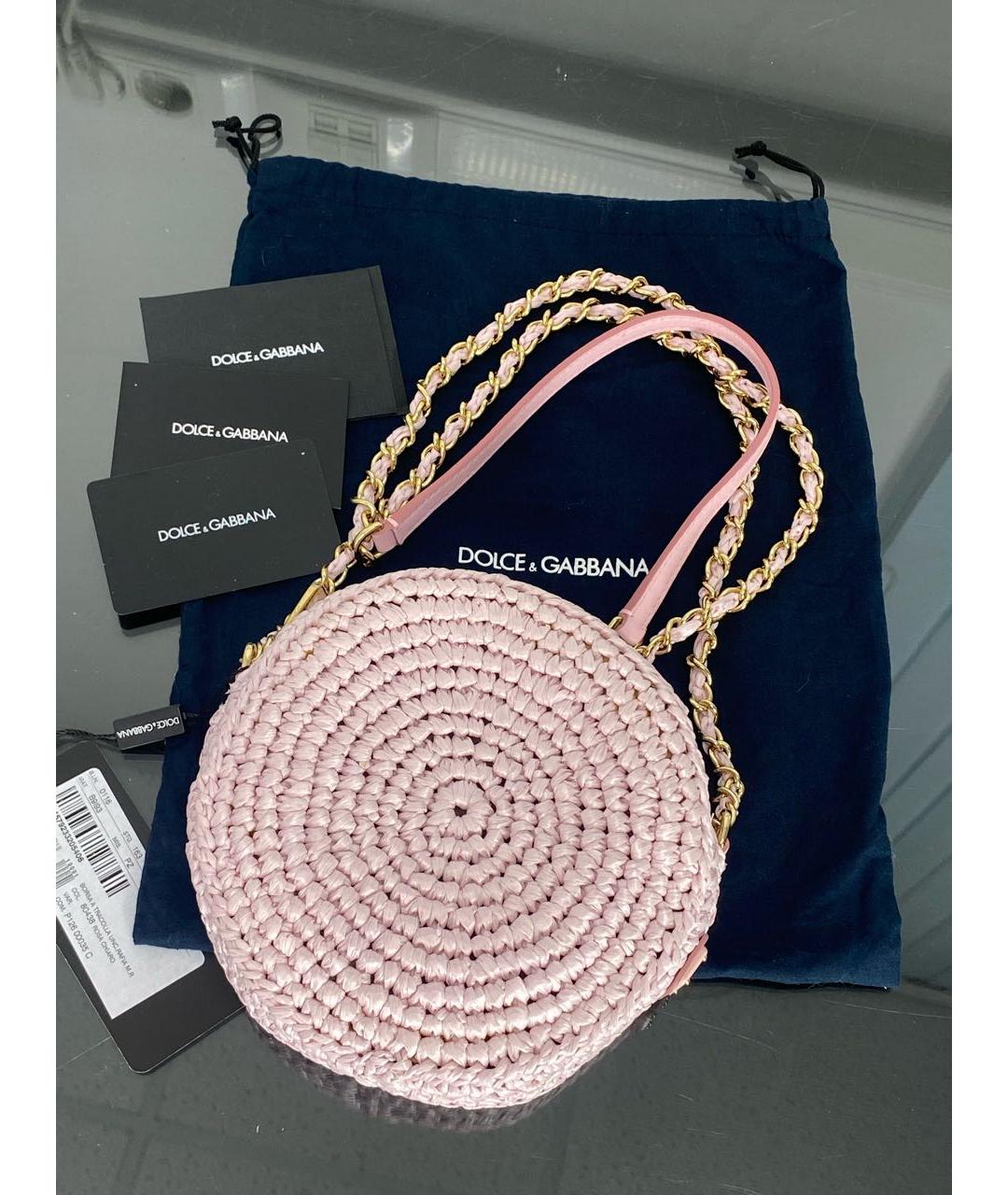 DOLCE&GABBANA Розовая сумка через плечо, фото 5